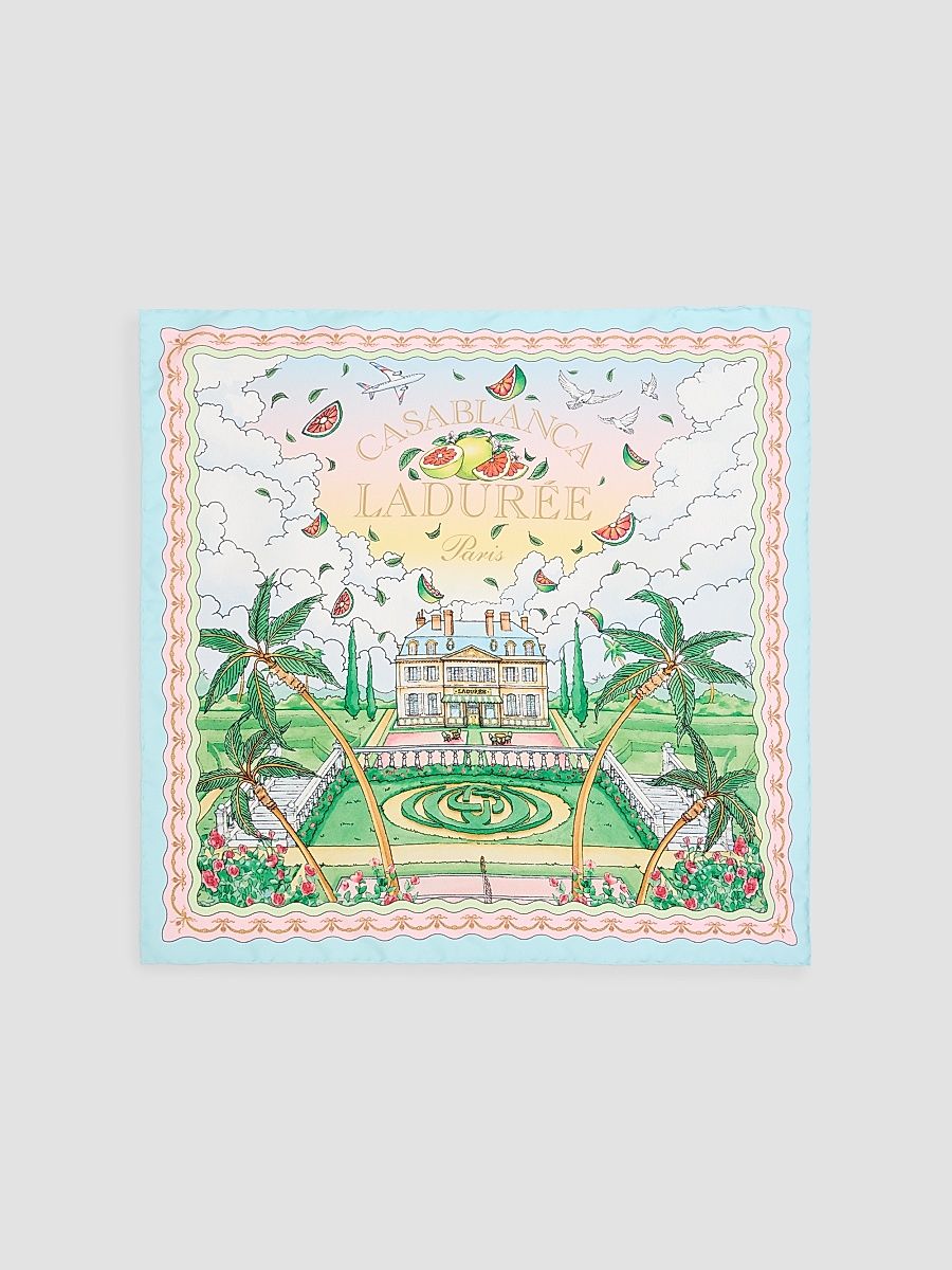 Men's Medium Silk Scarf - Laduree