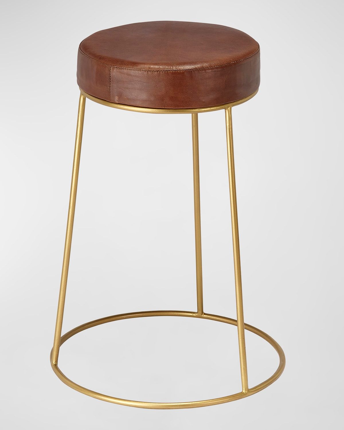 Henry Leather 24" Counter Stool