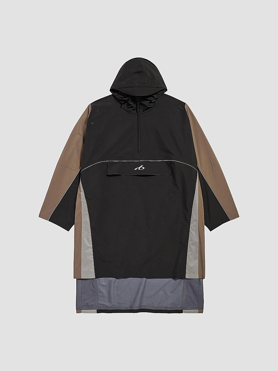 Balenciaga Men's Techwear Poncho - Black - Size Large