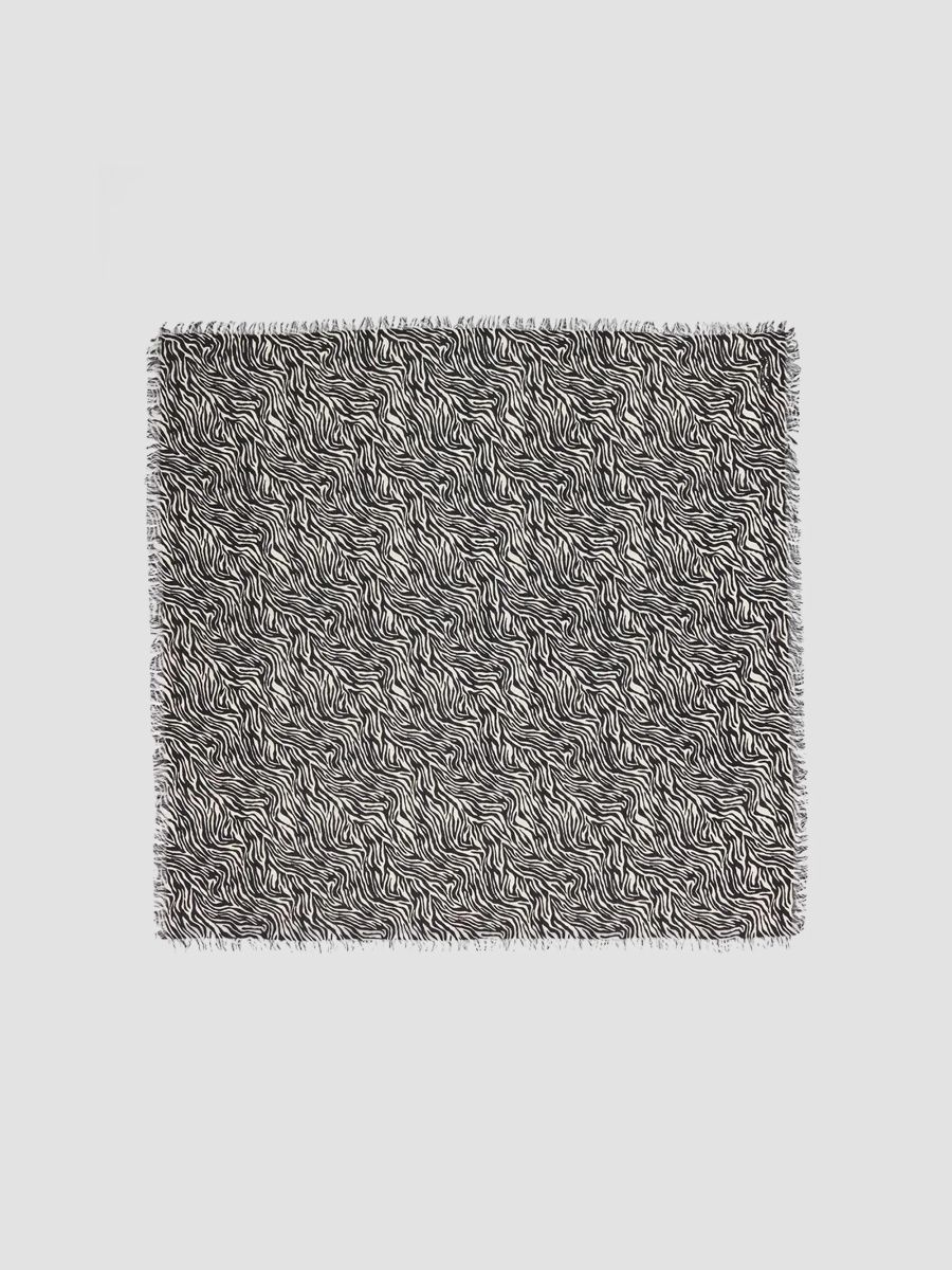 Isabel Marant Women's Alecia Wool Square Scarf - Zebra