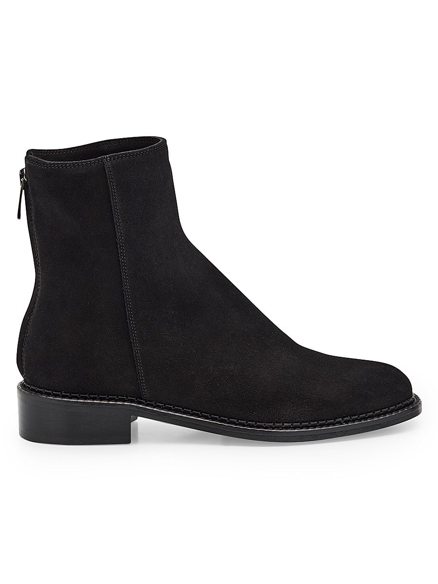 Women's Selina 30MM Suede Boots - Black - Size 8.5