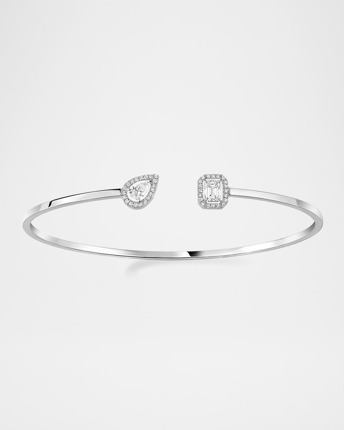 My Twin 18K White Gold Thin Bangle Bracelet