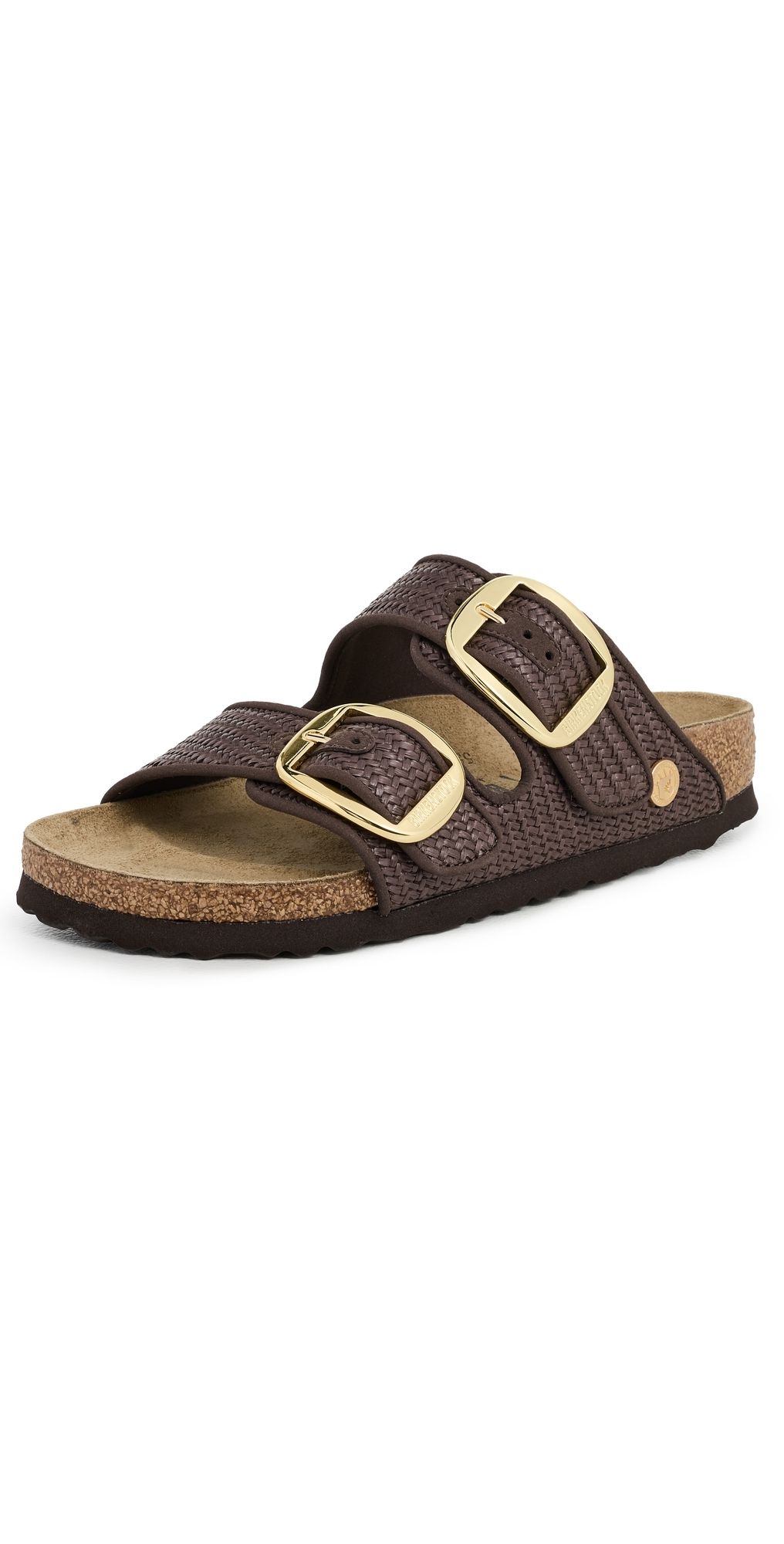 Birkenstock Arizona Big Buckle Raffia Sandals Carafe 40