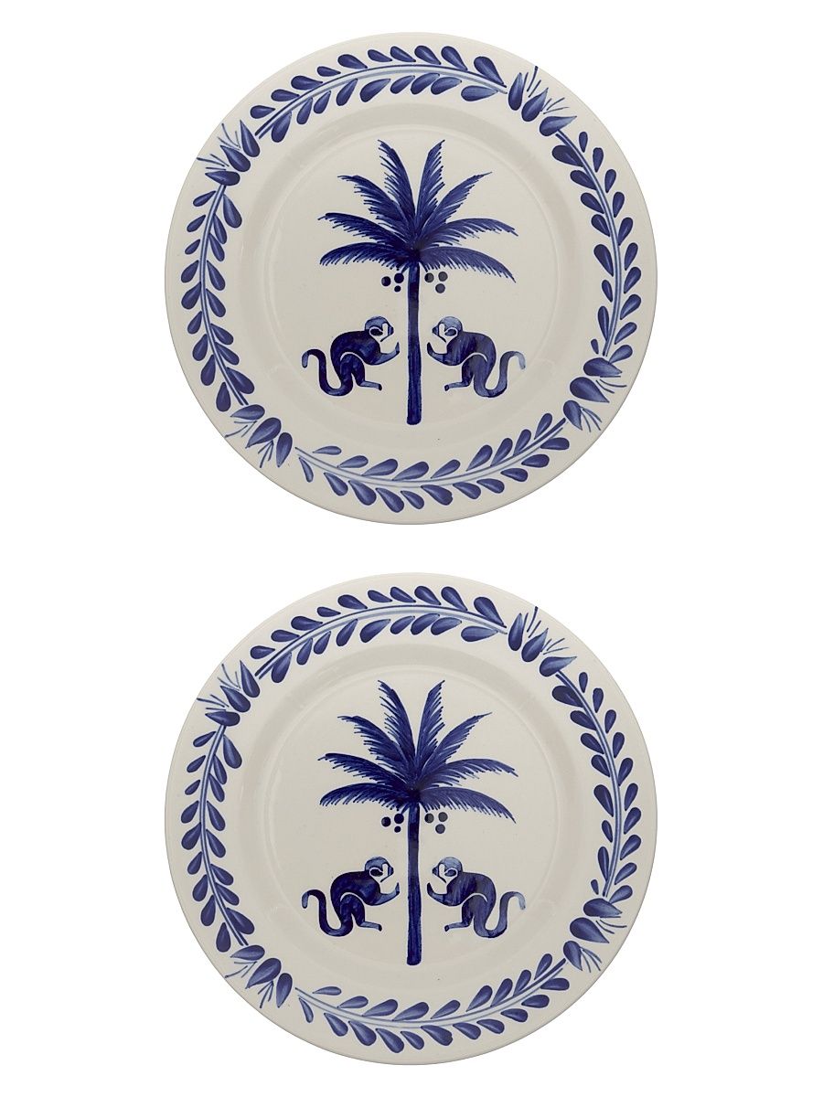 Saimiri Dessert Plates 2-Piece Set - Deep Navy