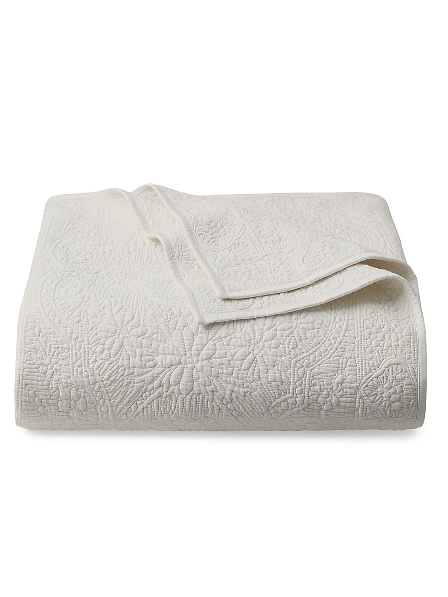 Carolyne Quilted Coverlet - True Vintage White - Size King
