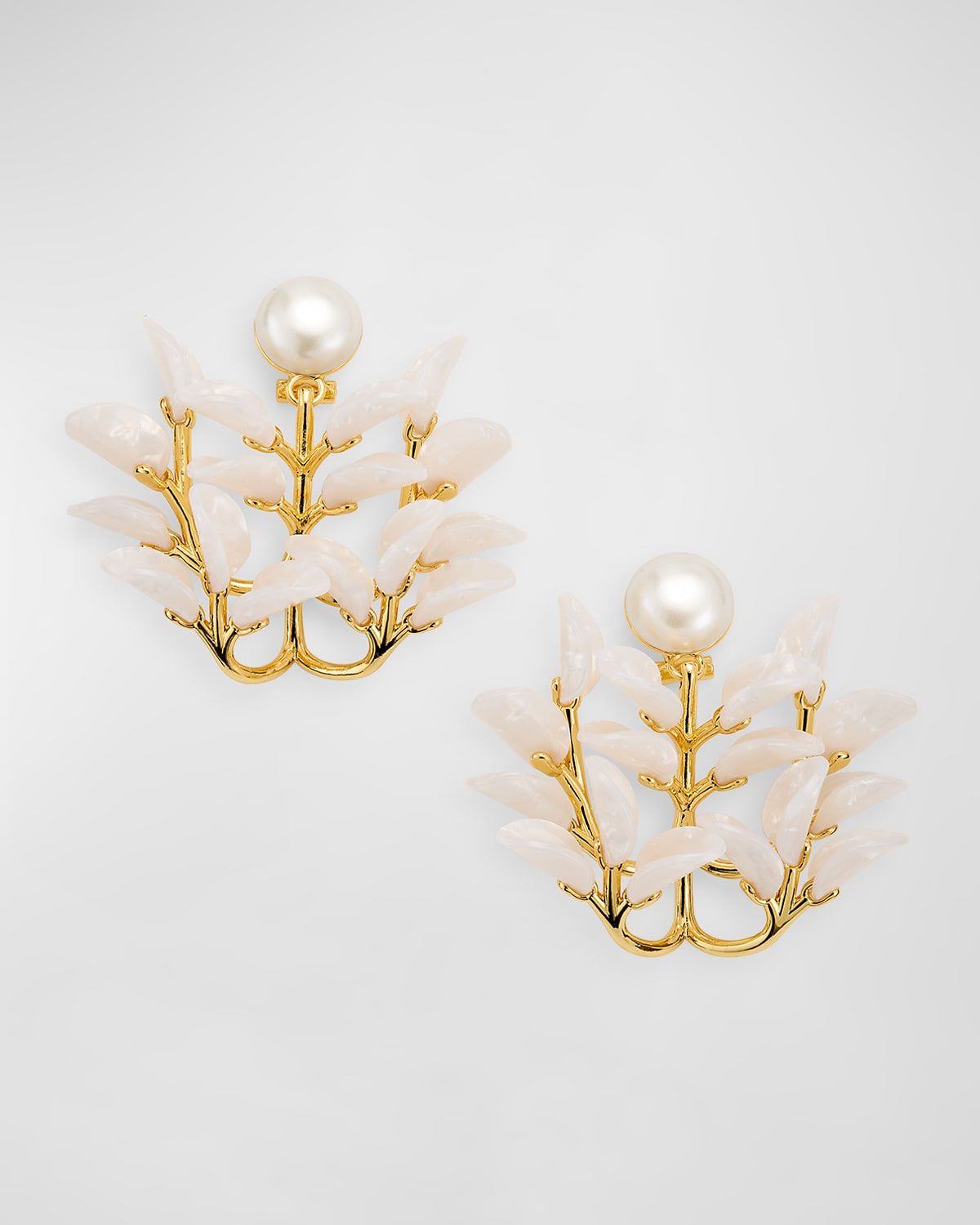Vine Leaf Chandelier Earrings