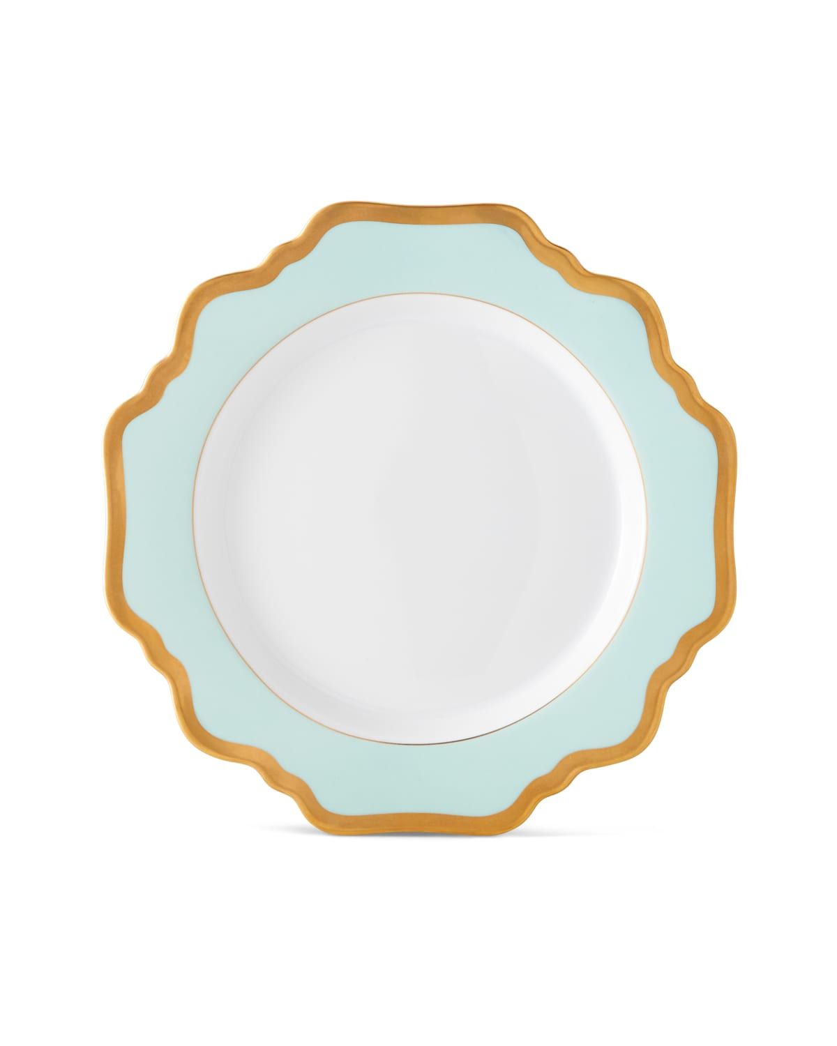 Aqua Rimmed Salad Plate