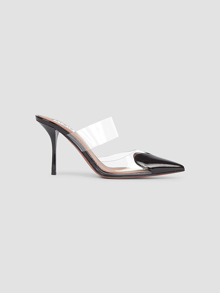 ALAÏA Women's Le Coeur 90MM Mules - Noir - Size 12