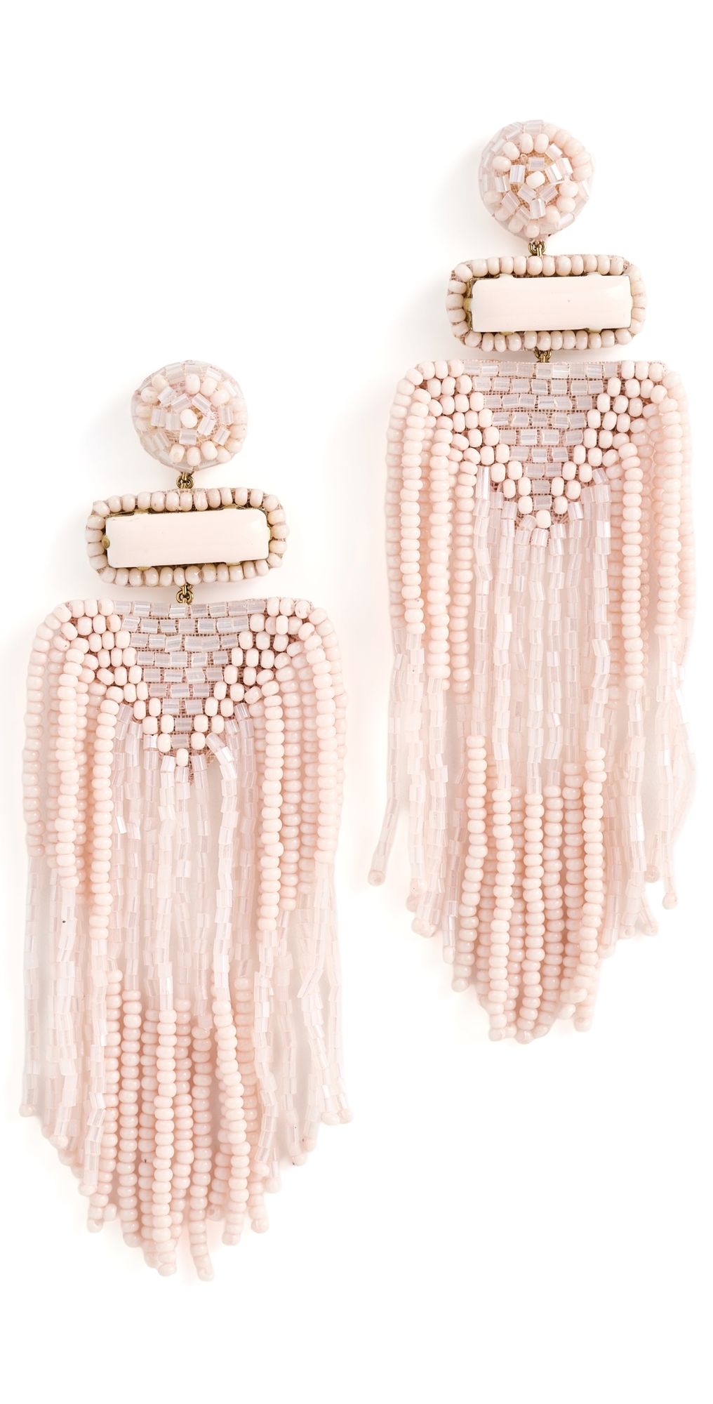 Deepa Gurnani Jody Earrings Baby Pink One Size
