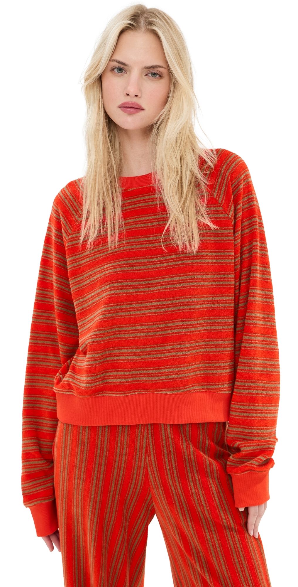 LE BOP Marlow Sweatshirt White/Chocolate S