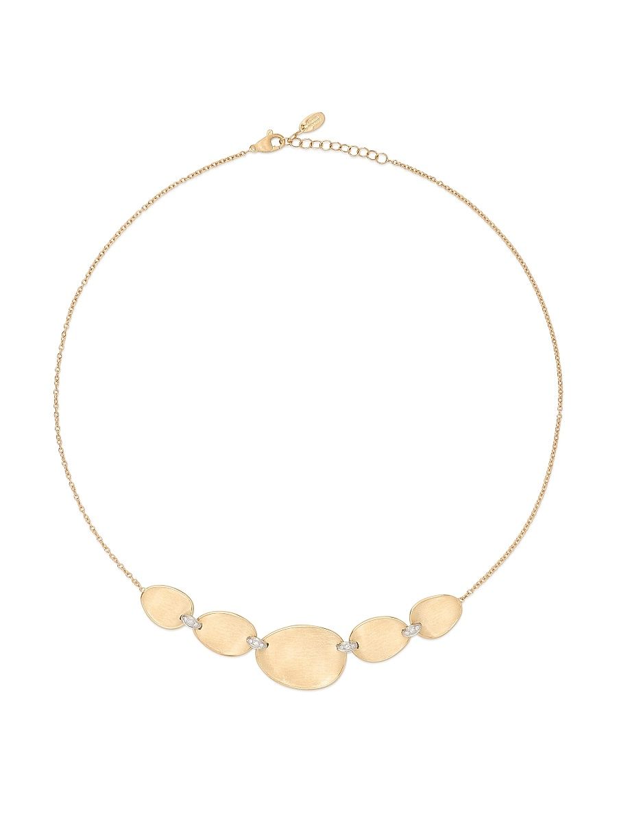 Women's Lunaria Two-Tone 18K Gold & 0.72 TCW Diamond Necklace - Yellow Gold