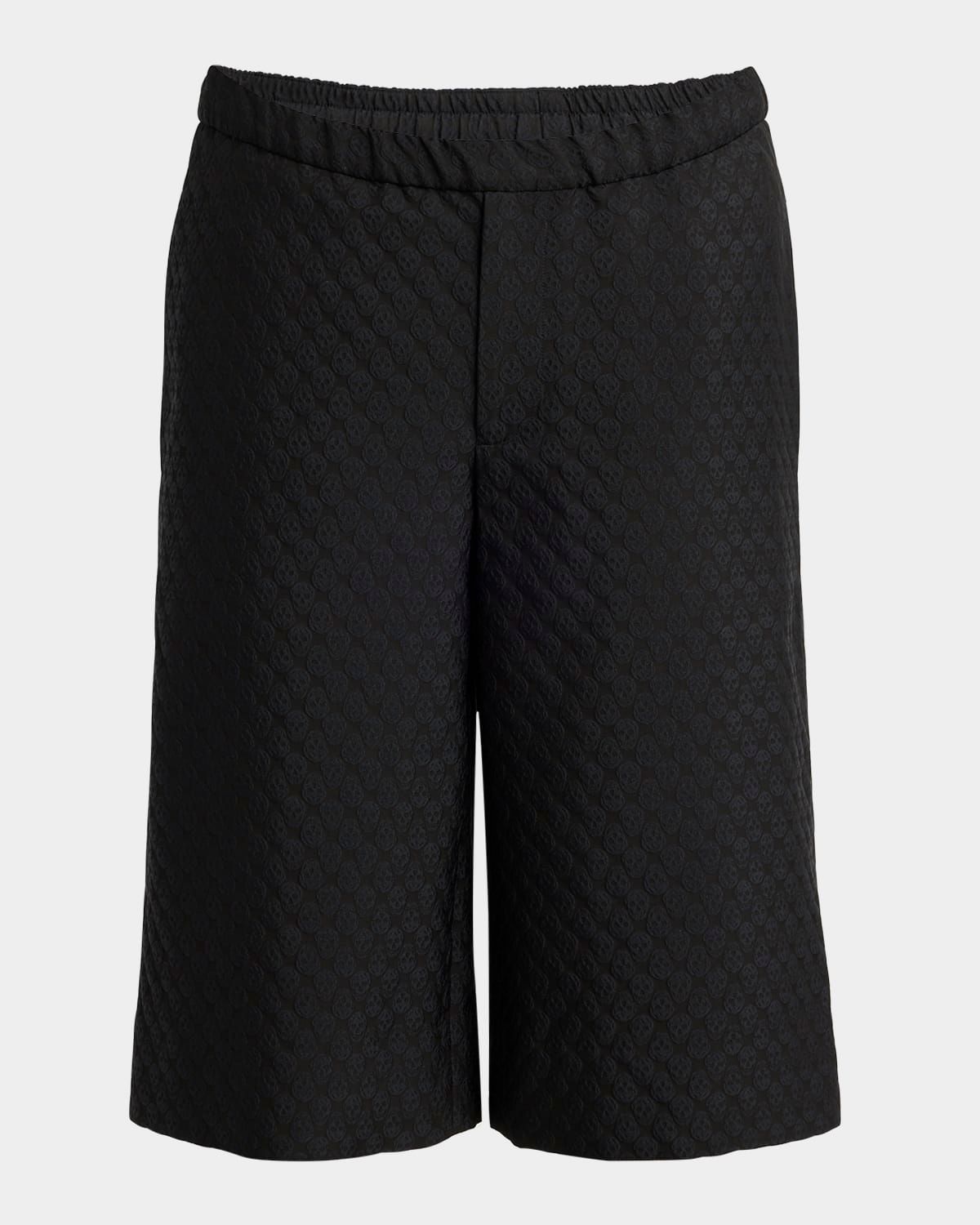 Men & apos;s Skull Jacquard Pajama Shorts