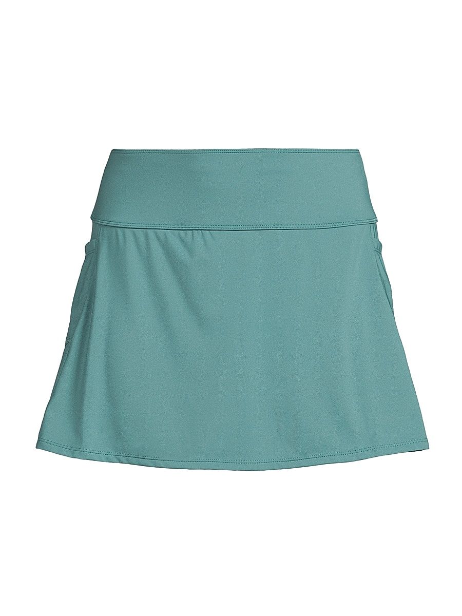 Women's Dani Stretch High-Waisted Miniskort - Blue Smoke - Size XL