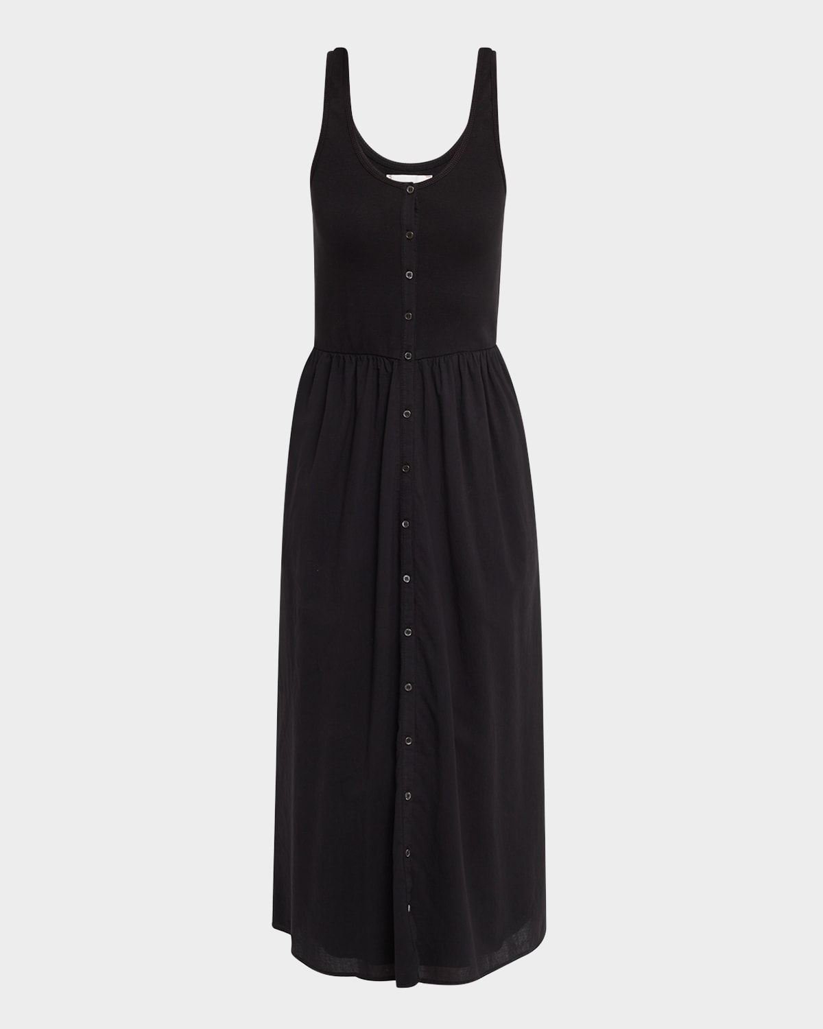 Fenix Sleeveless Mixed Media Midi Dress