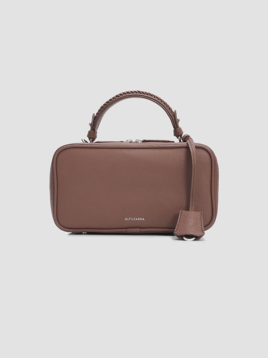 Women's Fall 3 Tack Trunk Leather Top Handle Bag - Cocoa