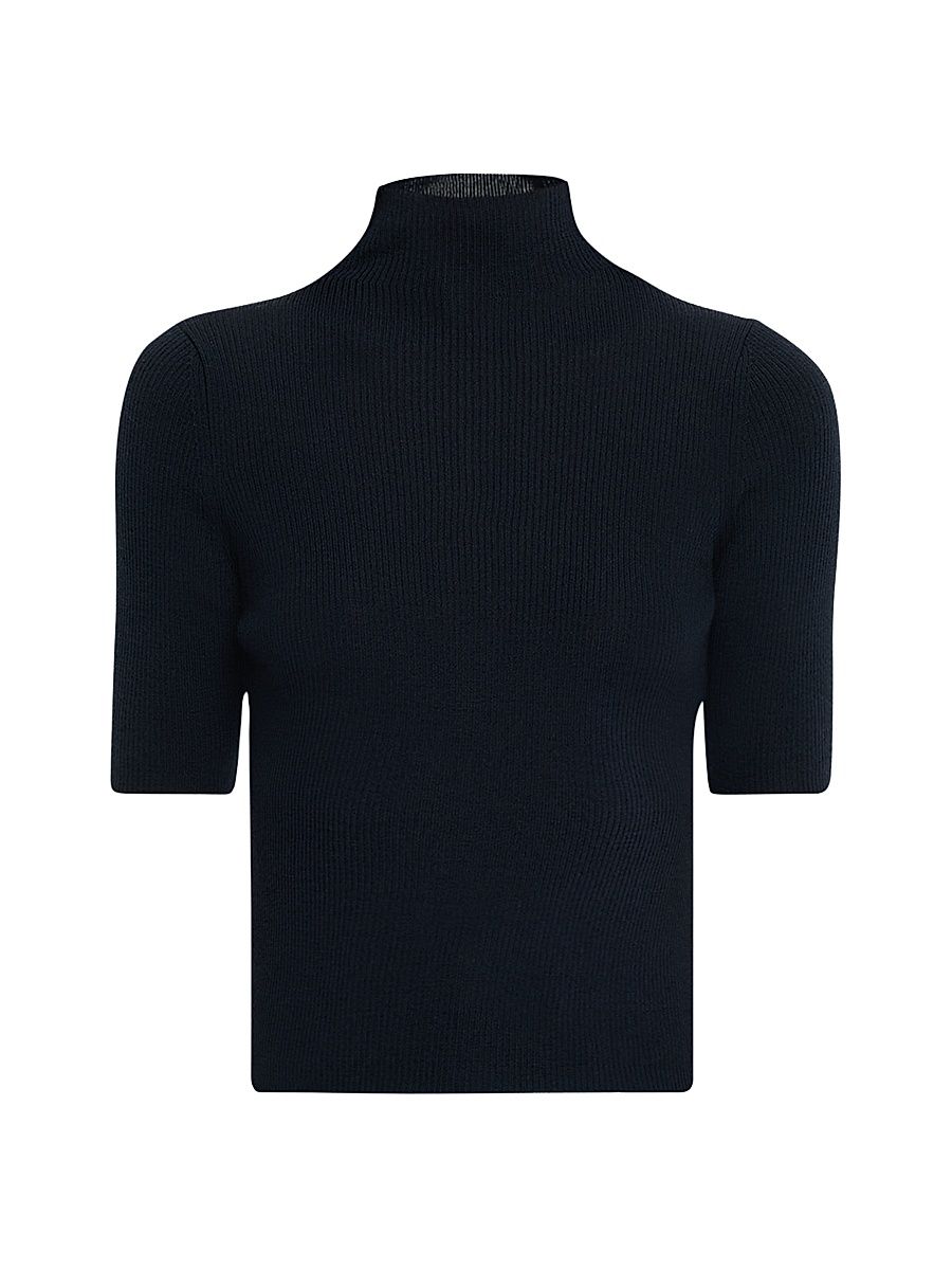Women's Alastair Merino Wool Sweater - Dark Blue - Size XS