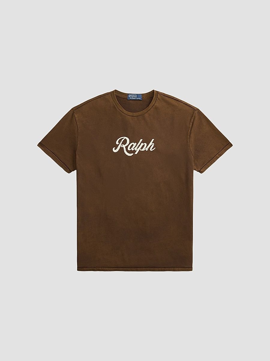Polo Ralph Lauren Men's Logo Crewneck T-Shirt - Copper Brown - Size Medium