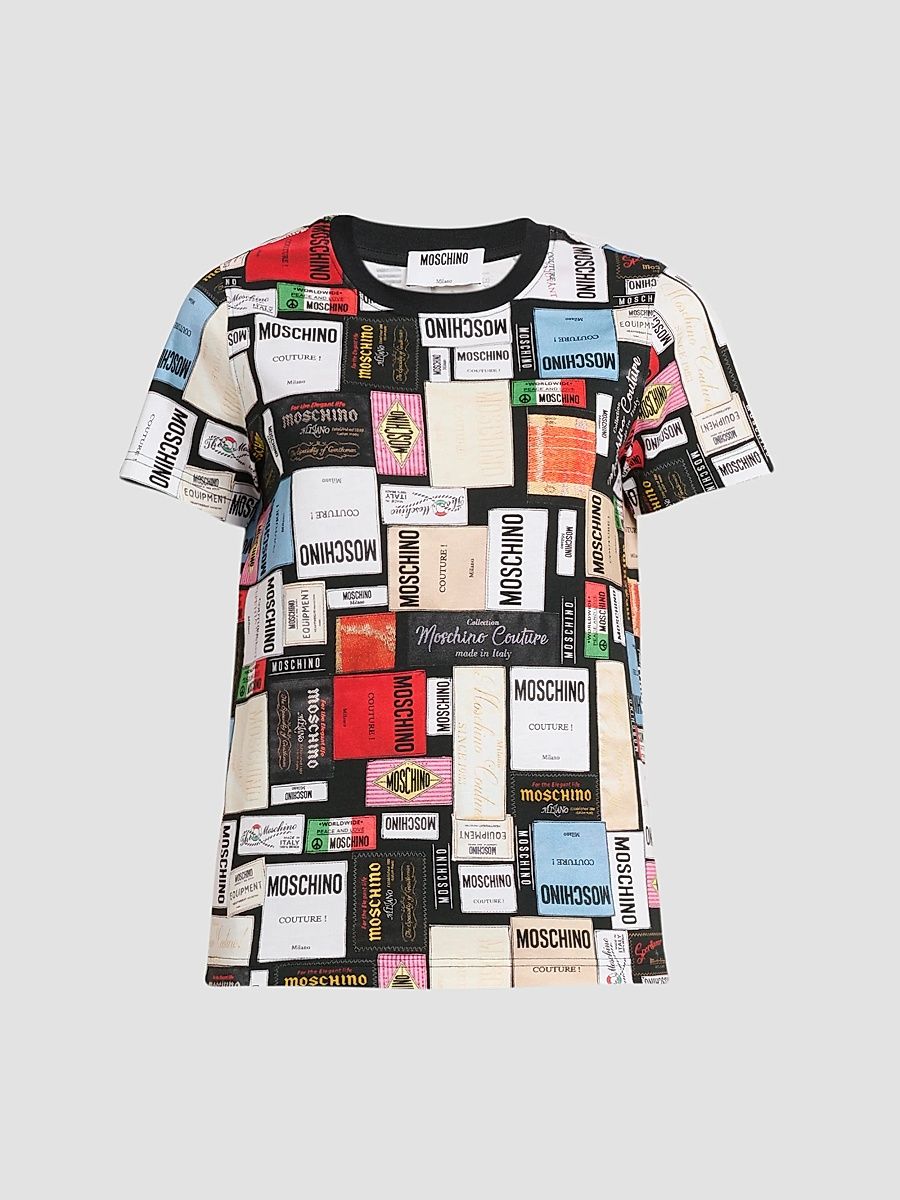 Women's Logo Patch Cotton T-Shirt - Size XL