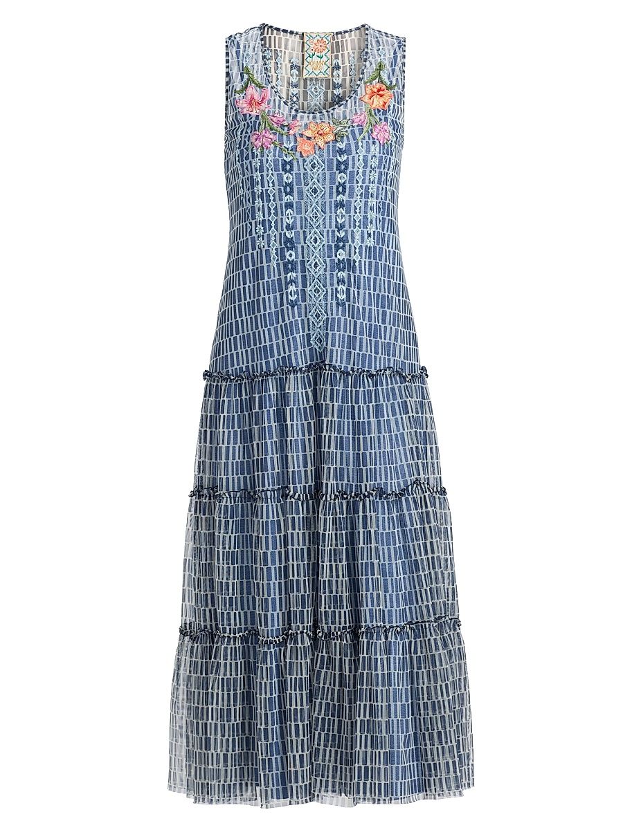 Women's Dorotea Izumi Print Midi Dress - Izumi - Size XXL