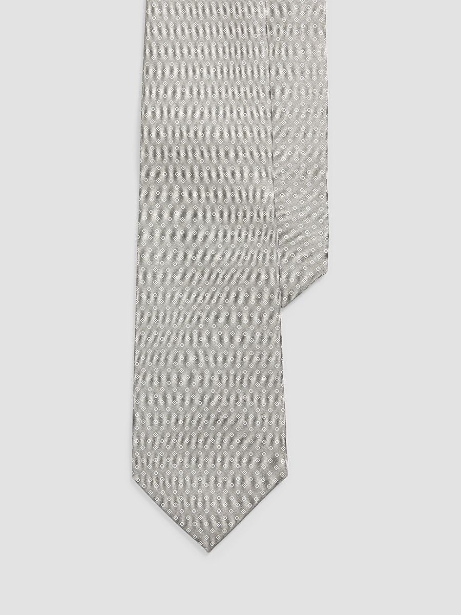 Men's Diamond Silk Tie - Gray