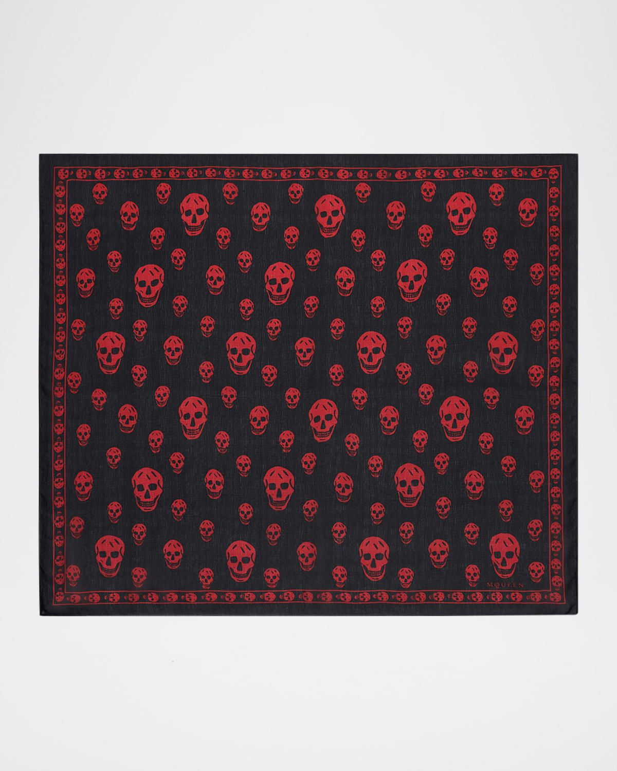 Men & apos;s Silk Chiffon Skull Scarf