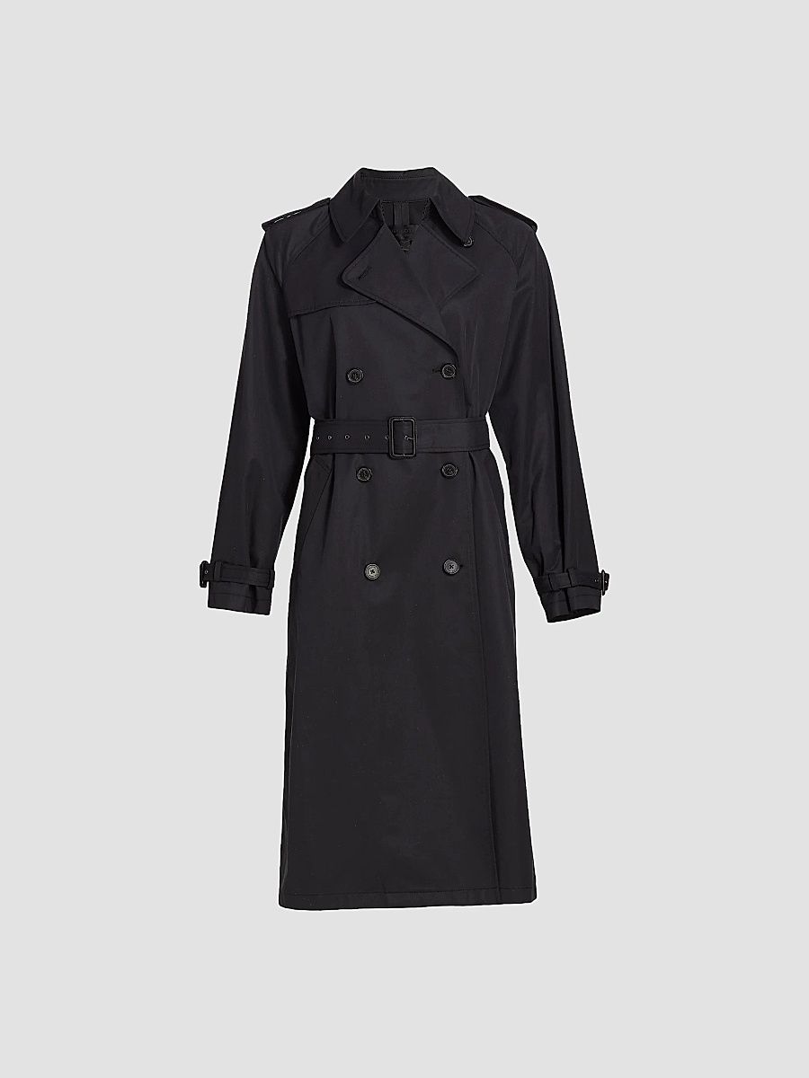 Nili Lotan Women's Tanner Trench Coat - Black - Size Large