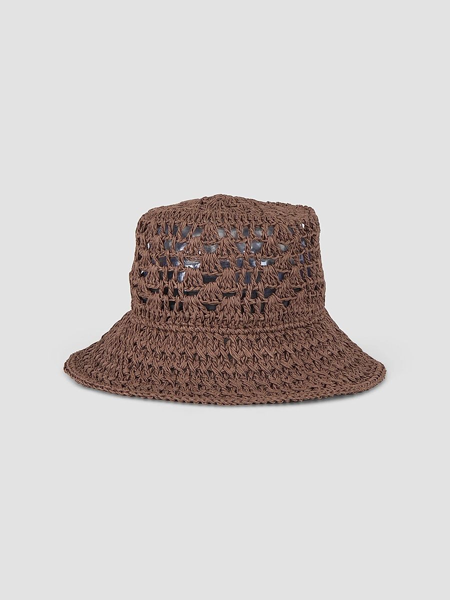Eugenia Kim Women's Jonah Crochet Bucket Hat - Chocolate