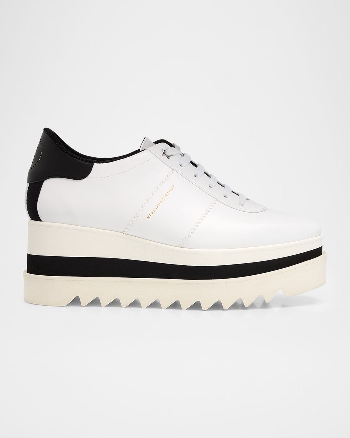Sneak-Elyse 80mm Vegan Leather Platform Sneakers