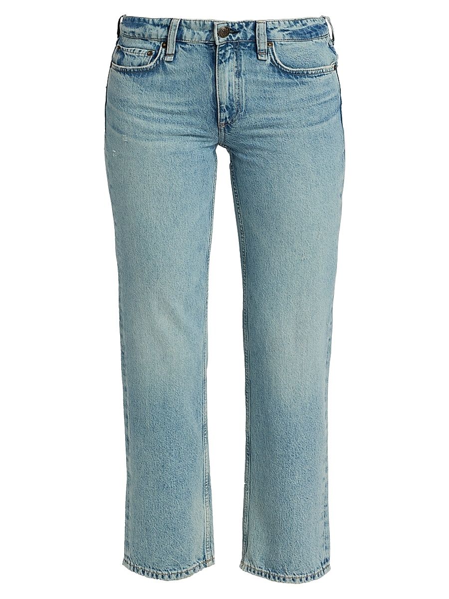 rag & bone Women's Harlow Low-Rise Straight-Leg Crop Jeans - Vista - Size 30