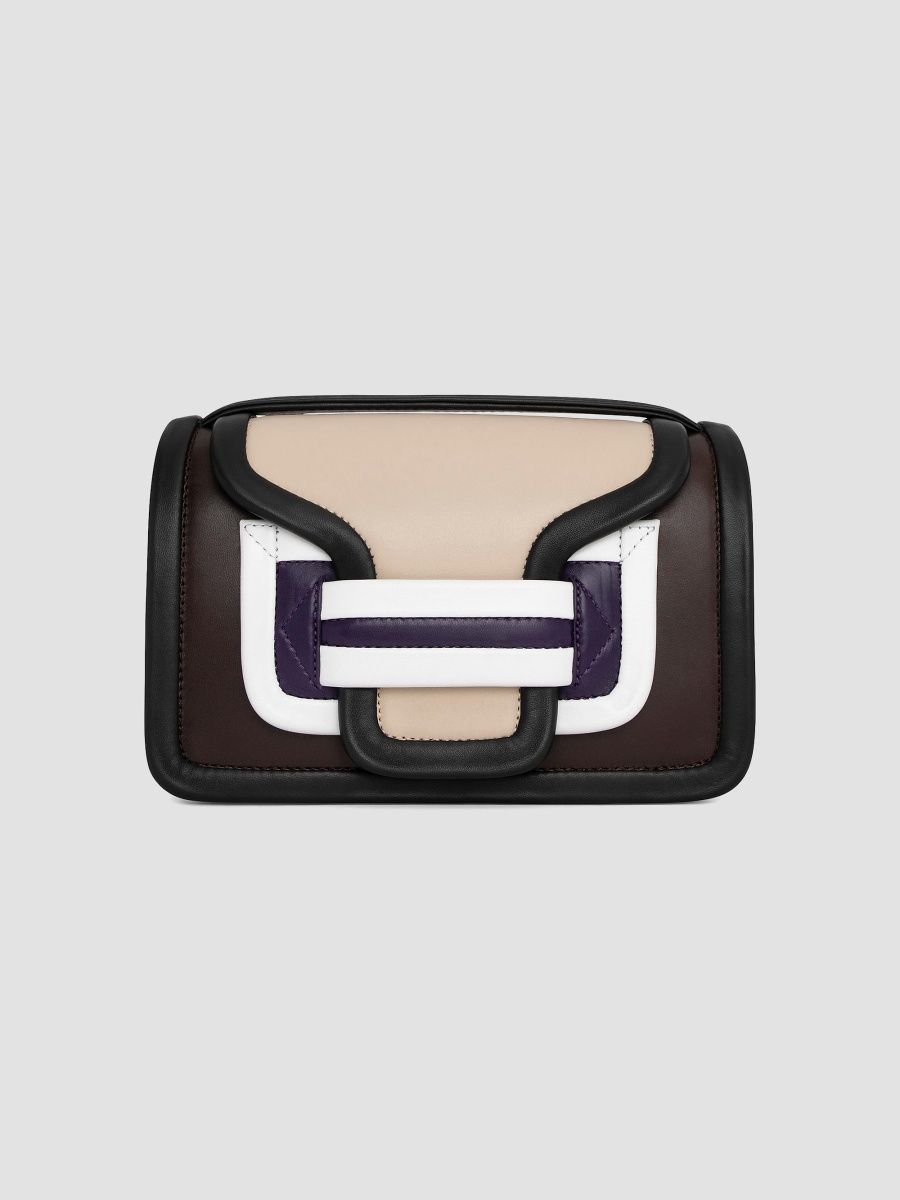 Pierre Hardy Women's Alpha Colorblocked Leather Crossbody Bag - Brown Multi