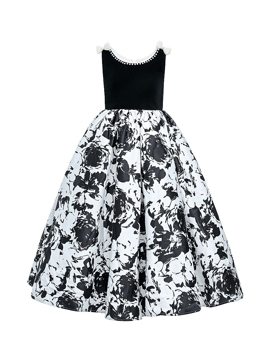 Little Girl's & Girl's Dalmeny Dress - Black - Size 9