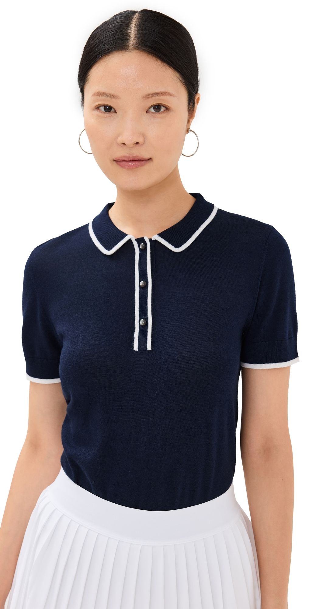 Greyson Short Sleeve Bardot Sweater Maltese Blue XL