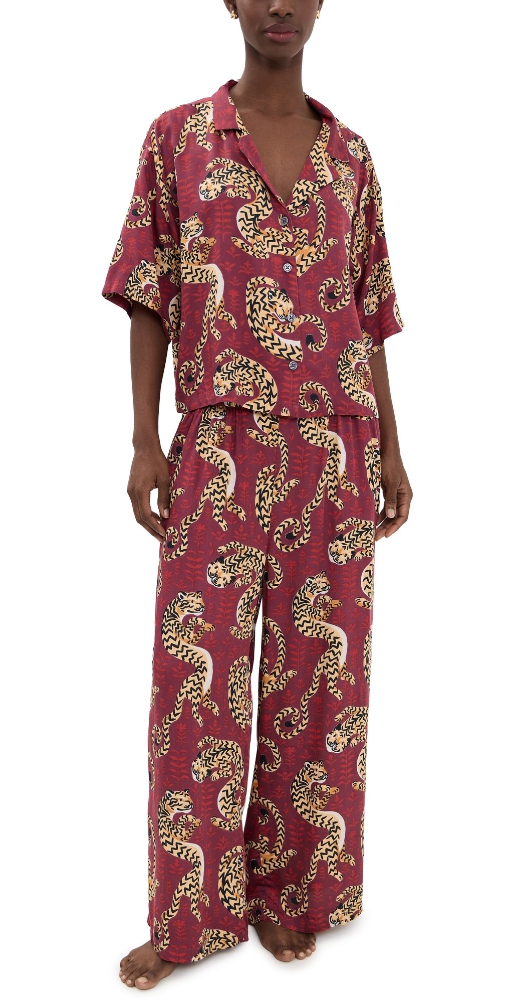 Printfresh Wildest Dreams Set Twisted Tiger/Merlot M