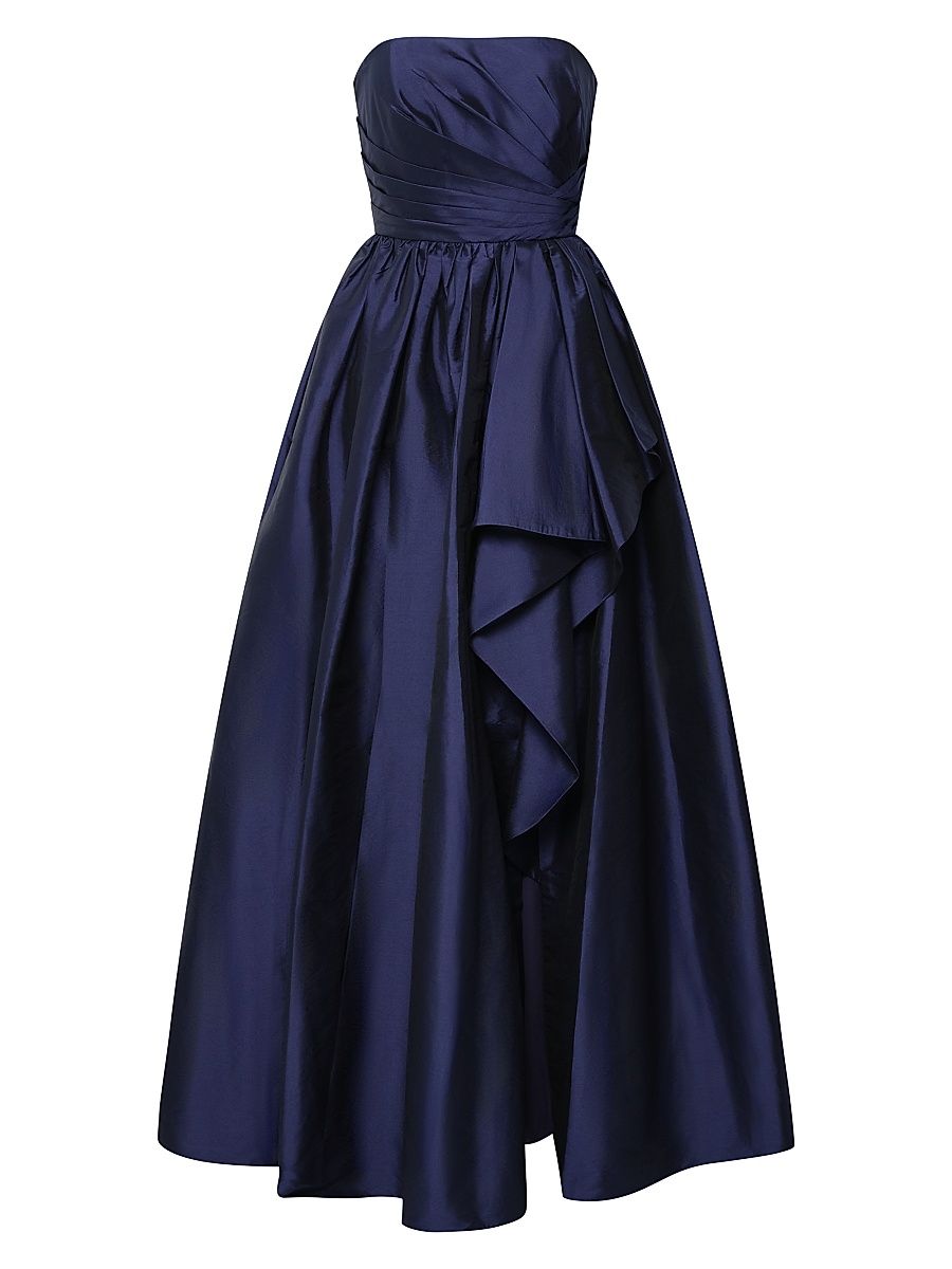 Women's Esmerina Taffeta Strapless Gown - Navy - Size 16