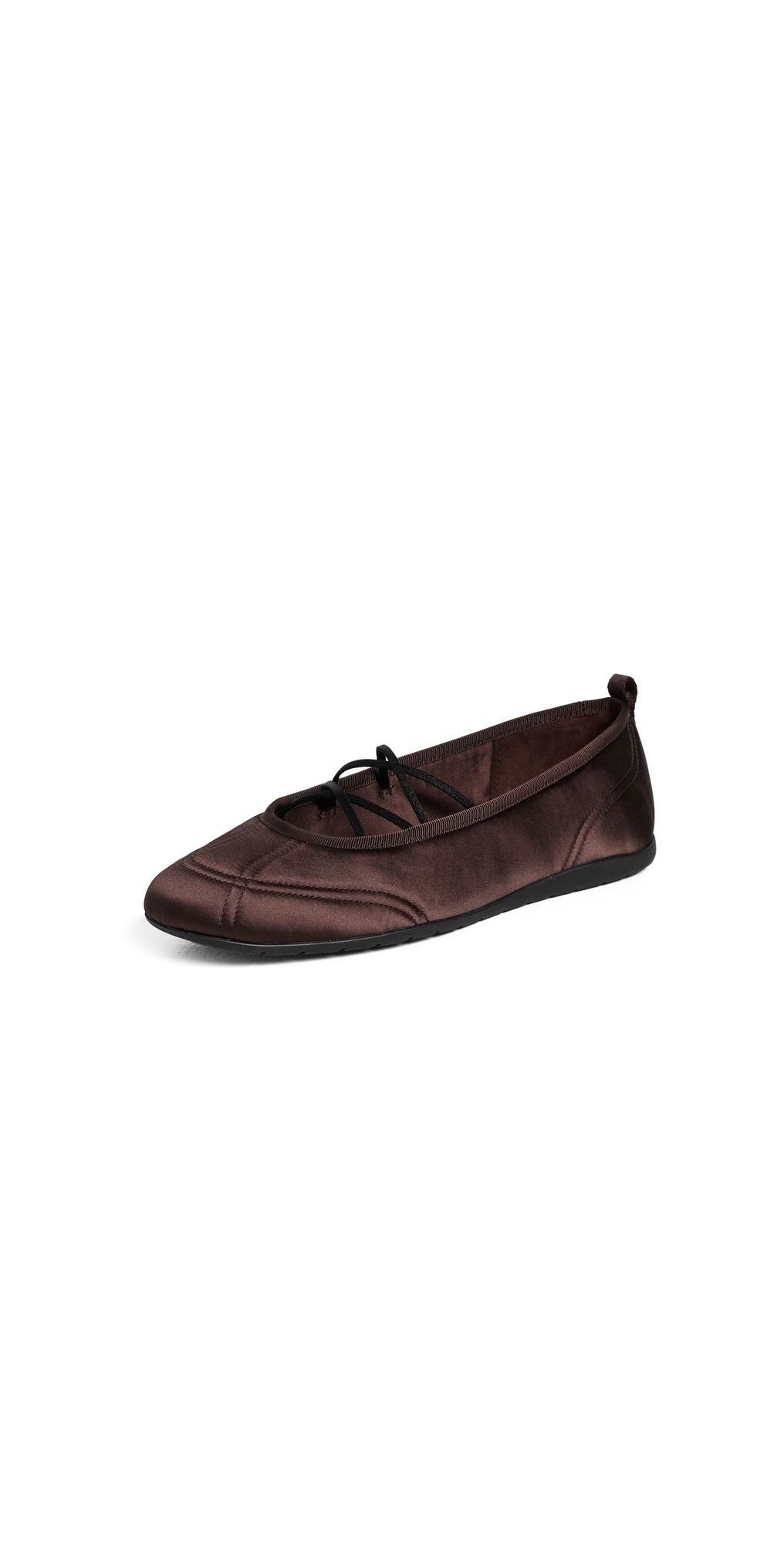Vince Coralie Satin Ballet Sneakers Ganache 7