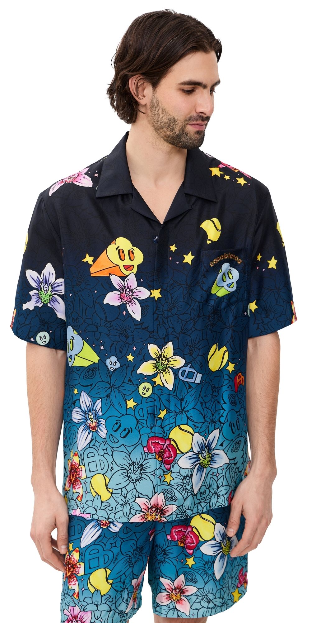 Casablanca Collage Dicones Graphiques Cuban Collar Blue M