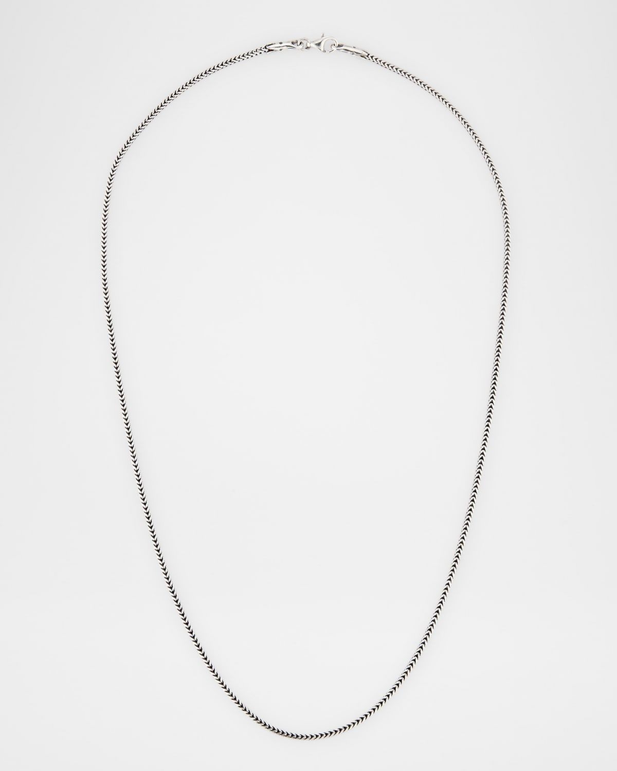 Men & apos;s Sterling Silver Box Chain Necklace