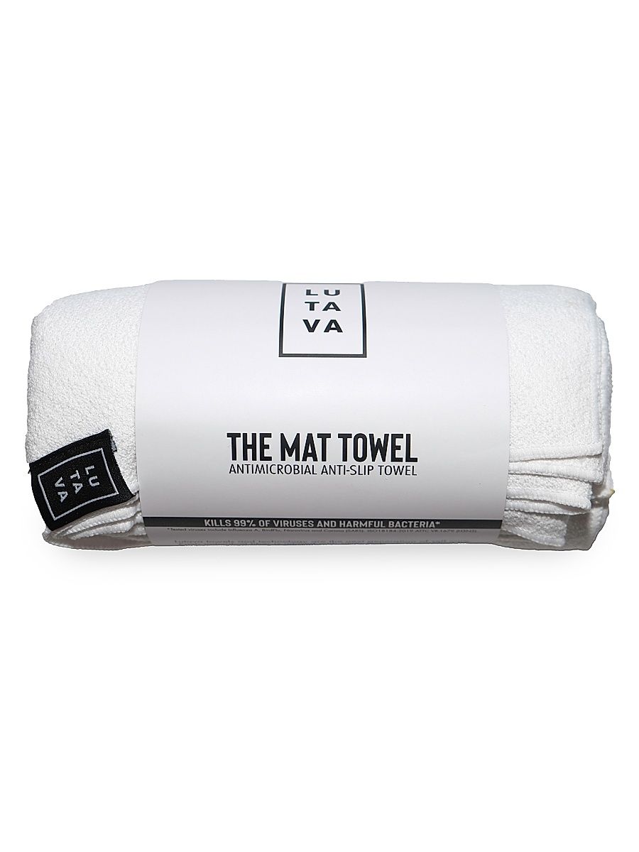 The Mat Towel - Antimicrobial Fitness Towel With Silicone Dots - White