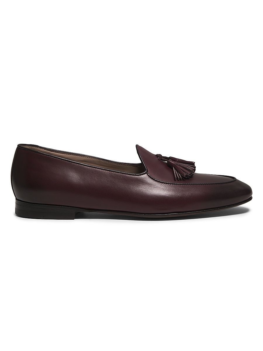 Men's Lennox Leather Loafers - Dark Brown - Size 9