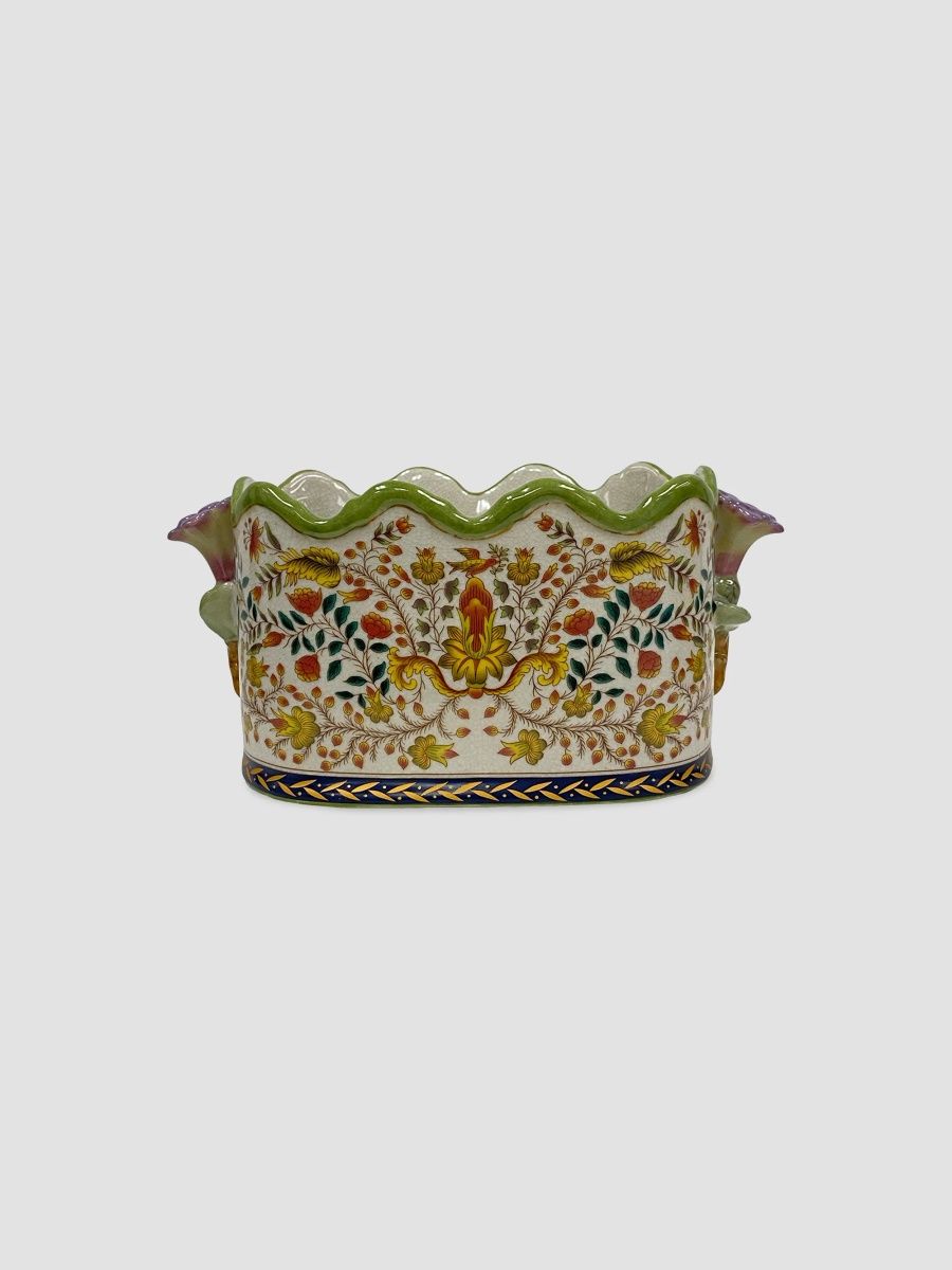 Winward Home Newness Floral Ceramic Planter - Multicolor