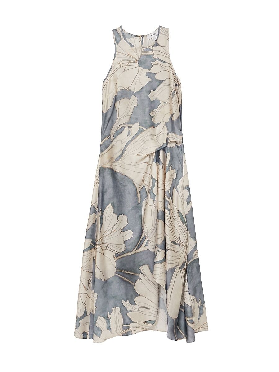 Women's Mieke Floral Midi-Dress - Print - Size 8