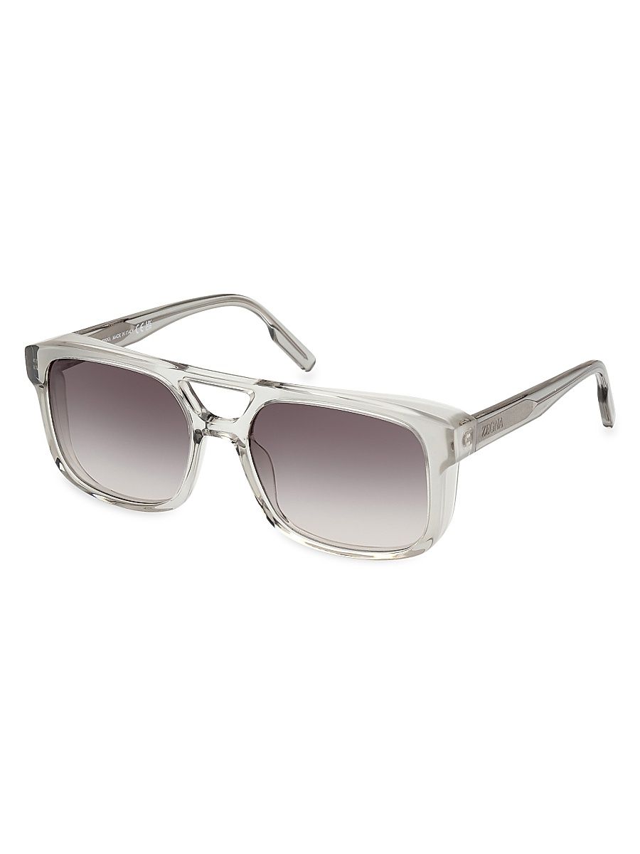 Men's 59MM Metal Sunglasses - Grey