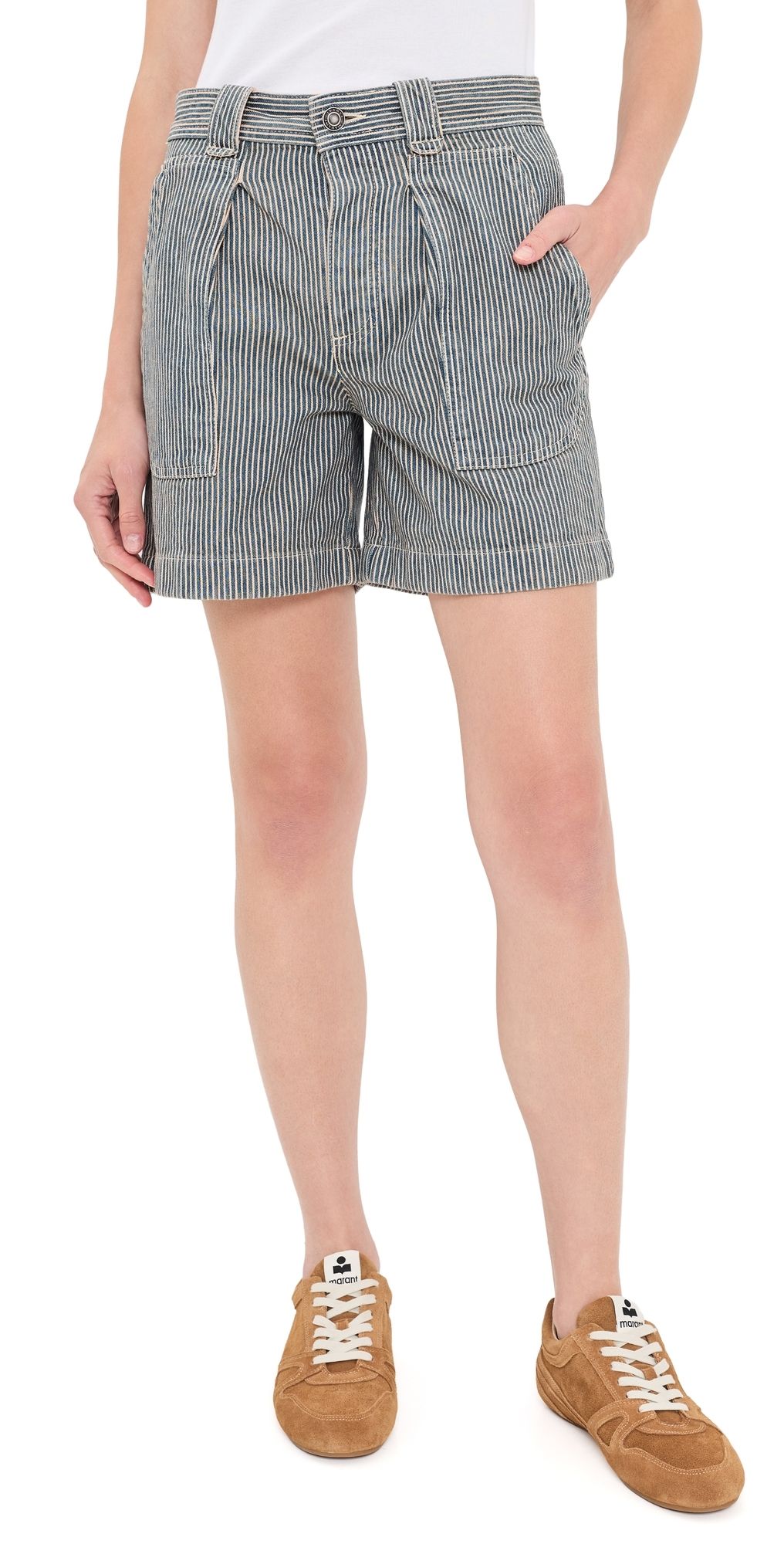 Isabel Marant Étoile Eveja Shorts Blue/White 44
