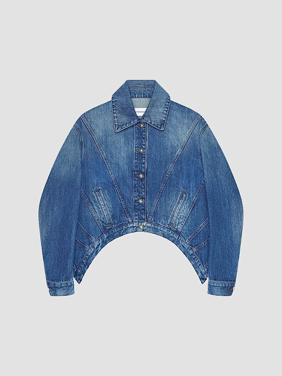 Givenchy Women's Trapeze Jacket in Denim - Medium Blue - Size 4