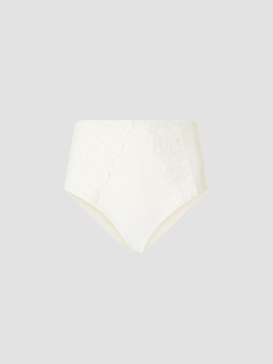 Women's Juliette High-Rise Bikini Bottom - Ecru - Size XS