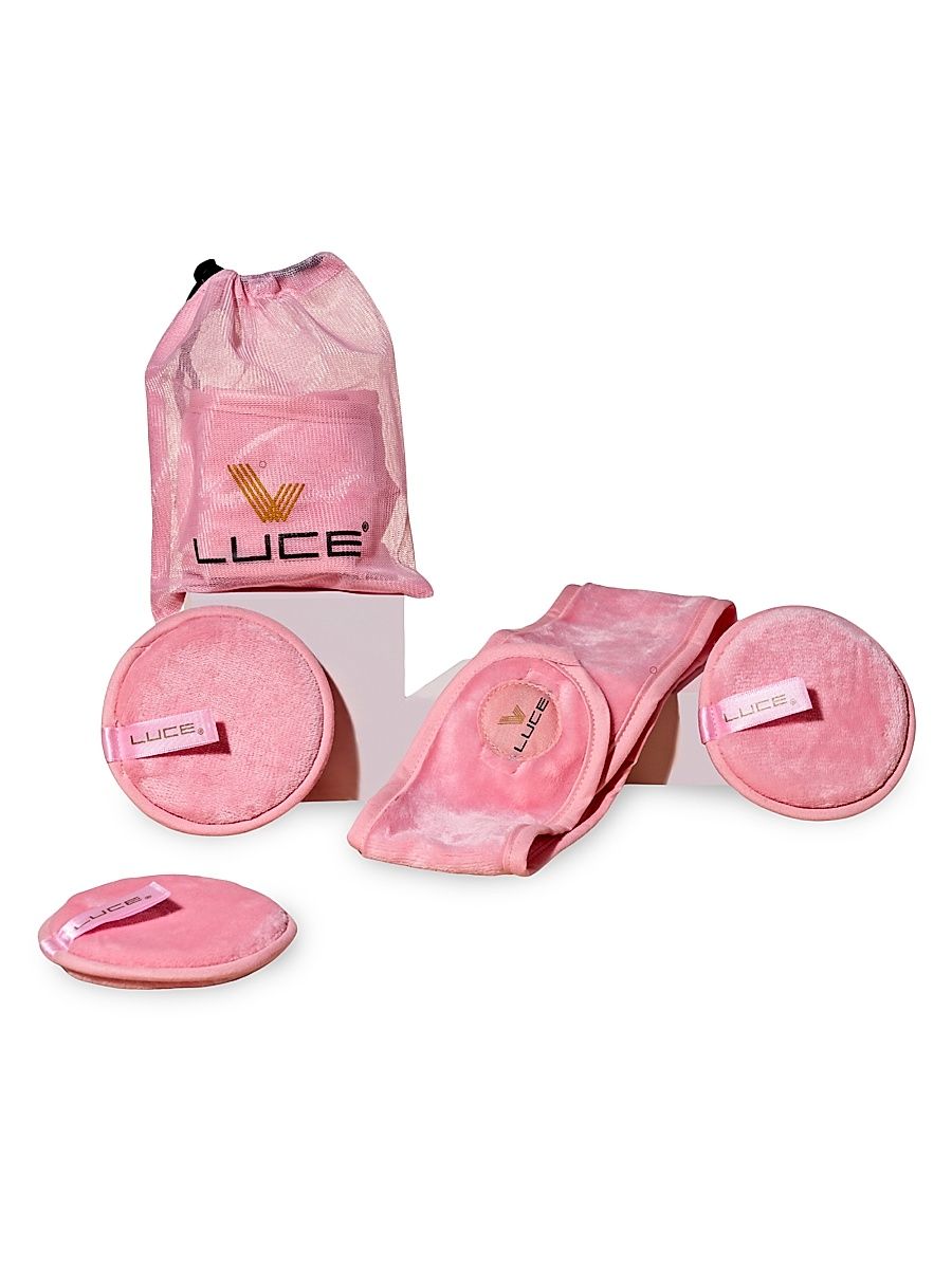 Women's Eco-Conscious 5 Piece Makeup Remover Set - Soft and Effective - Black