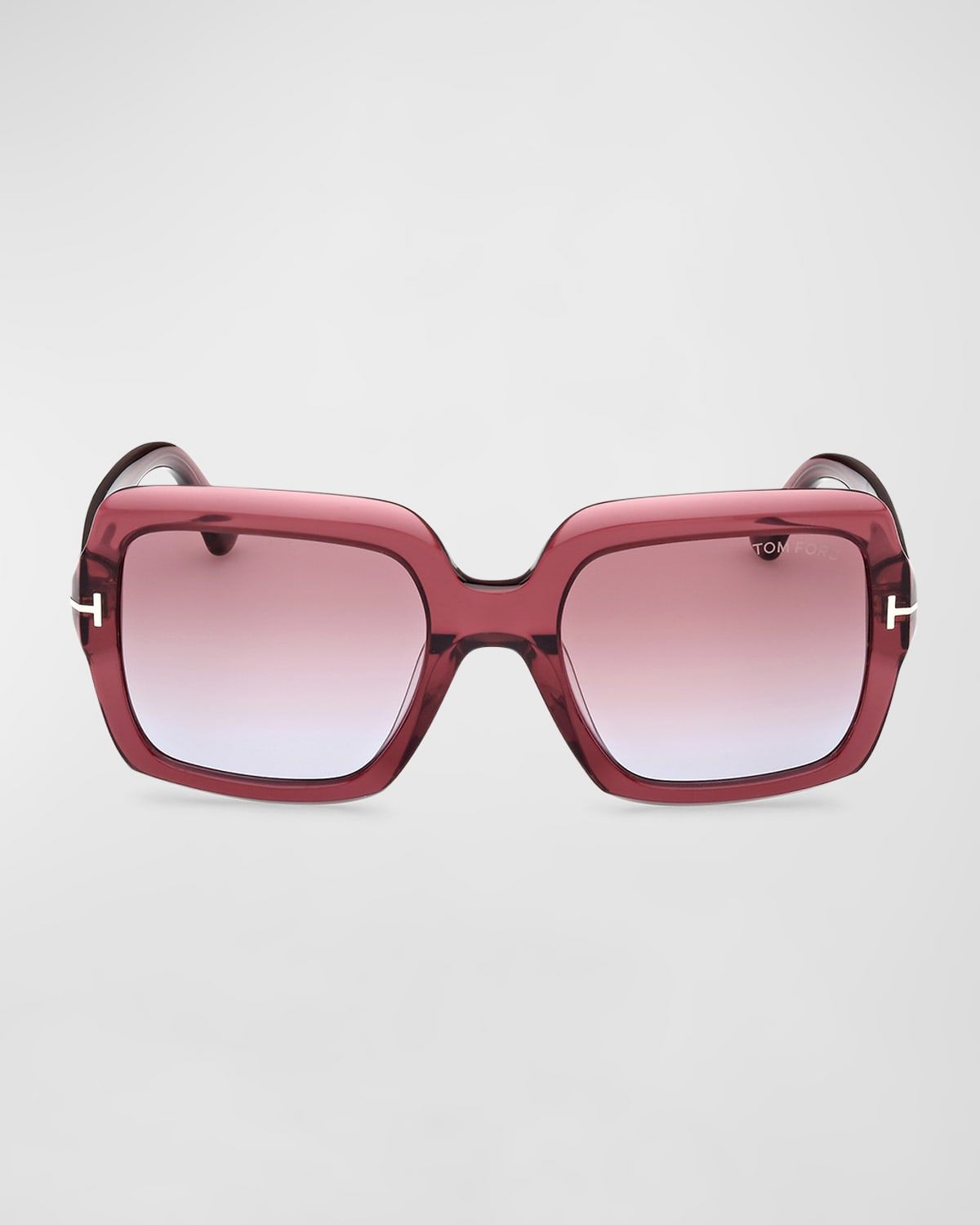 Kaya Beveled Acetate Square Sunglasses