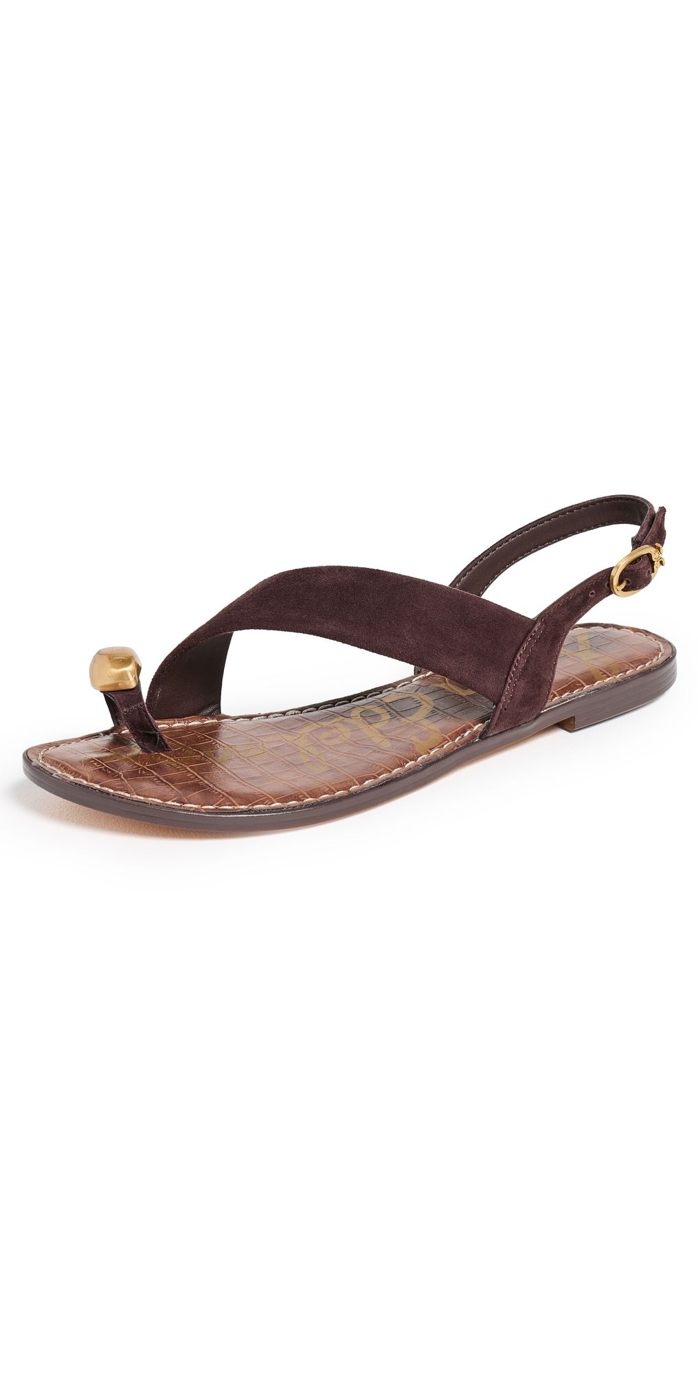 Sam Edelman Grace Suede Sandals Cafe Noir 9.5