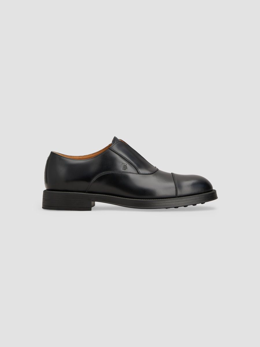 Tod's Men's Francesina Leather Derbys - Black - Size 12.5