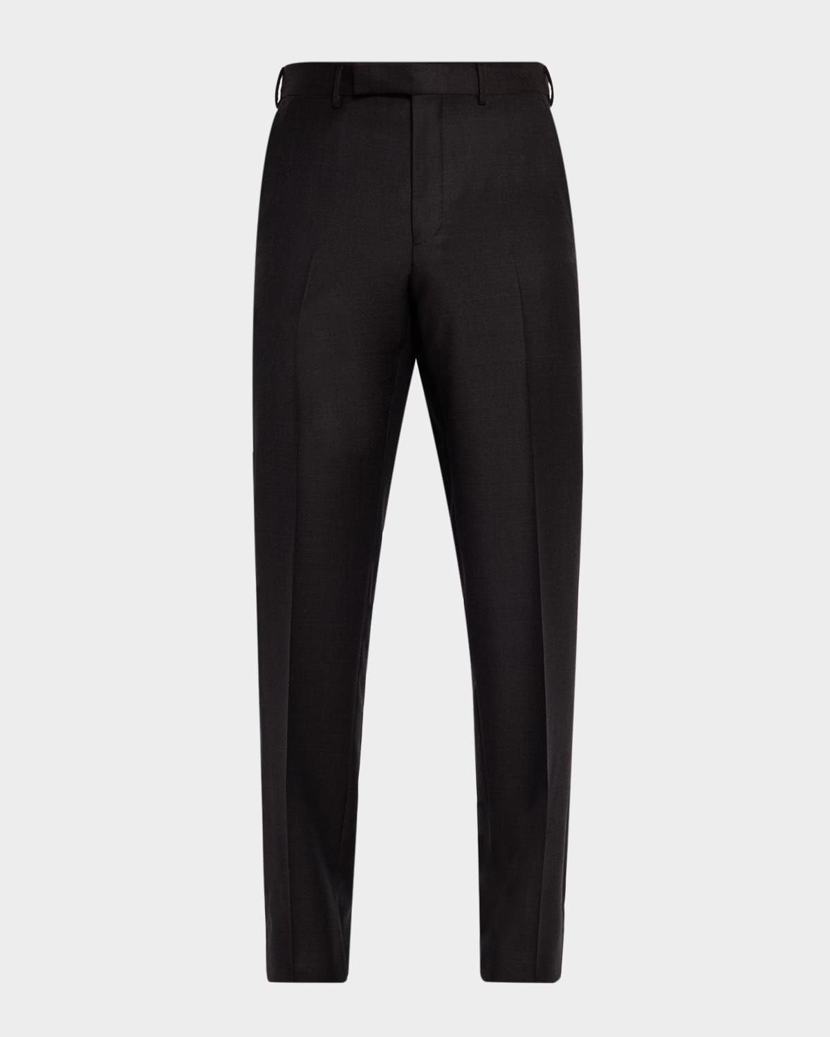 Men & apos;s Trofeo Wool Slim Flat-Front Trousers